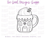 Cookie Cutters - Ginger Hot Cocoa Mug - Cookie Cutter - The Sweet Designs Shoppe - TSDS - - ALL,Christmas,Christmas / Winter,Christmas Cookies,Coffee,Cookie Cutter,Food,Food and Beverage,Food beverages,Ginger bread,Gingerbread,gingerbread mug,home,mug,mugs,Promocode,STL
