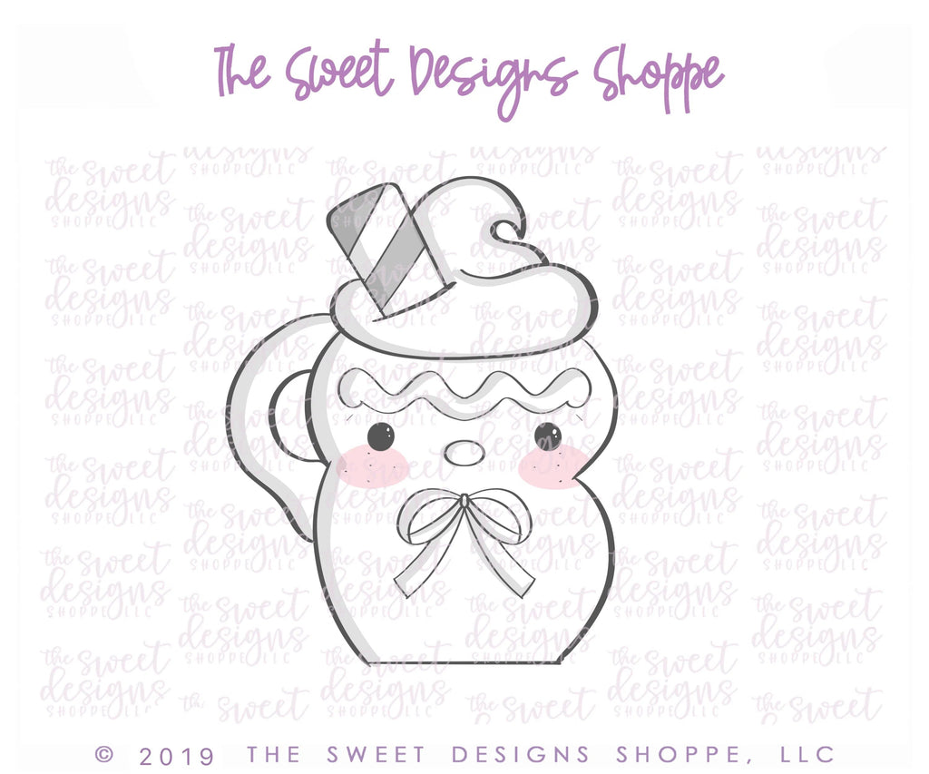 Cookie Cutters - Ginger , Snowman or Penguin Coffee Mug - Cookie Cutter - Sweet Designs Shoppe - - 2019, ALL, beverage, Christmas, Christmas / Winter, Christmas Cookies, Coffee, Cookie Cutter, drink, food, Food & Beverages, Ginger boy, Ginger bread, Ginger girl, Gingerbread, gingerbread mug, mug, mugs, Promocode