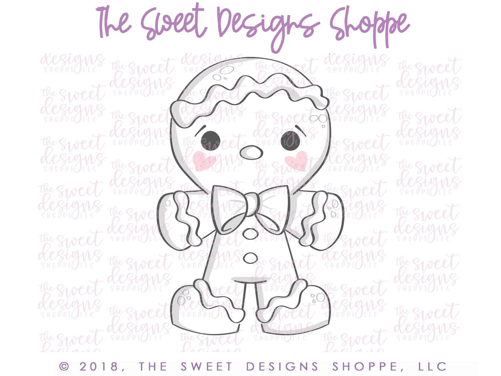 Cookie Cutters - Gingerboy - Cookie Cutter V2 - The Sweet Designs Shoppe - - ALL, Christmas, Christmas / Winter, ChristmasTop15, Cookie Cutter, Food, Food & Beverages, Ginger boy, Ginger bread, Ginger girl, gingerbread, gingerbread man, Promocode, Snow, STL, Winter