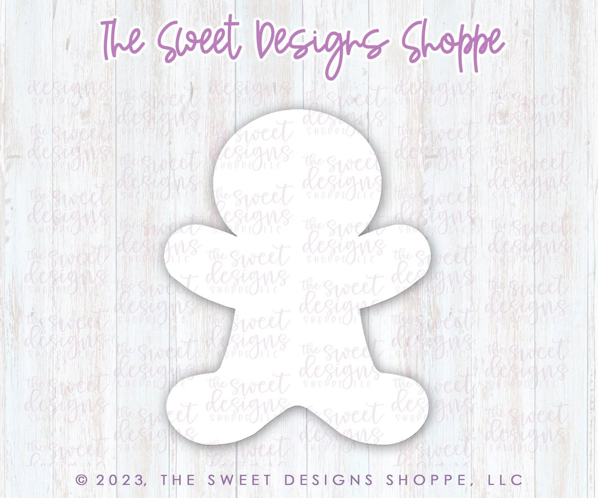 Cookie Cutters - Gingerboy Frosted Cracker - Cookie Cutter - The Sweet Designs Shoppe - TSDS - - STL