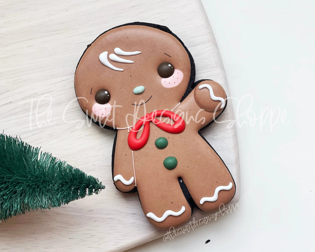 Cookie Cutters - Gingerboy Holding Balloon - Cookie Cutter - Sweet Designs Shoppe - - ALL, bulbs, Christmas, Christmas / Winter, Christmas Cookies, Cookie Cutter, Ginger boy, Ginger bread, gingerbread, gingerbread man, Promocode