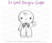 Cookie Cutters - Gingerboy Holding Balloon - Cookie Cutter - The Sweet Designs Shoppe - TSDS - - ALL,bulbs,Christmas,Christmas / Winter,Christmas Cookies,Cookie Cutter,Ginger boy,Ginger bread,gingerbread,gingerbread man,Promocode,STL