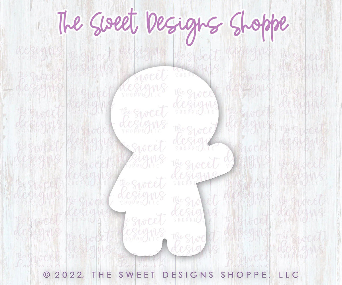 Cookie Cutters - Gingerboy Holding Balloon - Cookie Cutter - The Sweet Designs Shoppe - TSDS - - ALL,bulbs,Christmas,Christmas / Winter,Christmas Cookies,Cookie Cutter,Ginger boy,Ginger bread,gingerbread,gingerbread man,Promocode,STL