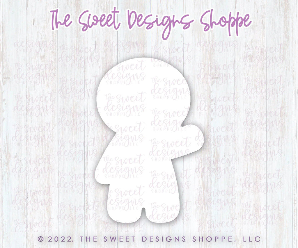 Cookie Cutters - Gingerboy Holding Balloon - Cookie Cutter - The Sweet Designs Shoppe - TSDS - - ALL,bulbs,Christmas,Christmas / Winter,Christmas Cookies,Cookie Cutter,Ginger boy,Ginger bread,gingerbread,gingerbread man,Promocode,STL