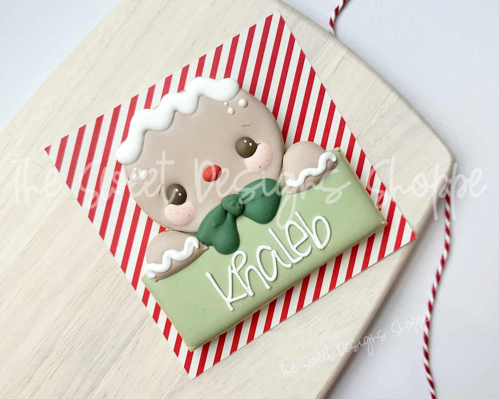 Cookie Cutters - Gingerboy Plaque - Cookie Cutter - The Sweet Designs Shoppe - TSDS - - ALL,Christmas,Christmas / Winter,Cookie Cutter,Food,Food & Beverages,Ginger boy,Ginger bread,Ginger girl,gingerbread,gingerbread man,Personalized,Plaque,Promocode,STL