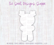 Cookie Cutters - Gingerboy with Antlers - Cookie Cutter - The Sweet Designs Shoppe - TSDS - - ALL,Christmas,Christmas / Winter,Cookie Cutter,Ginger boy,Ginger bread,gingerbread,gingerbread man,Promocode,STL