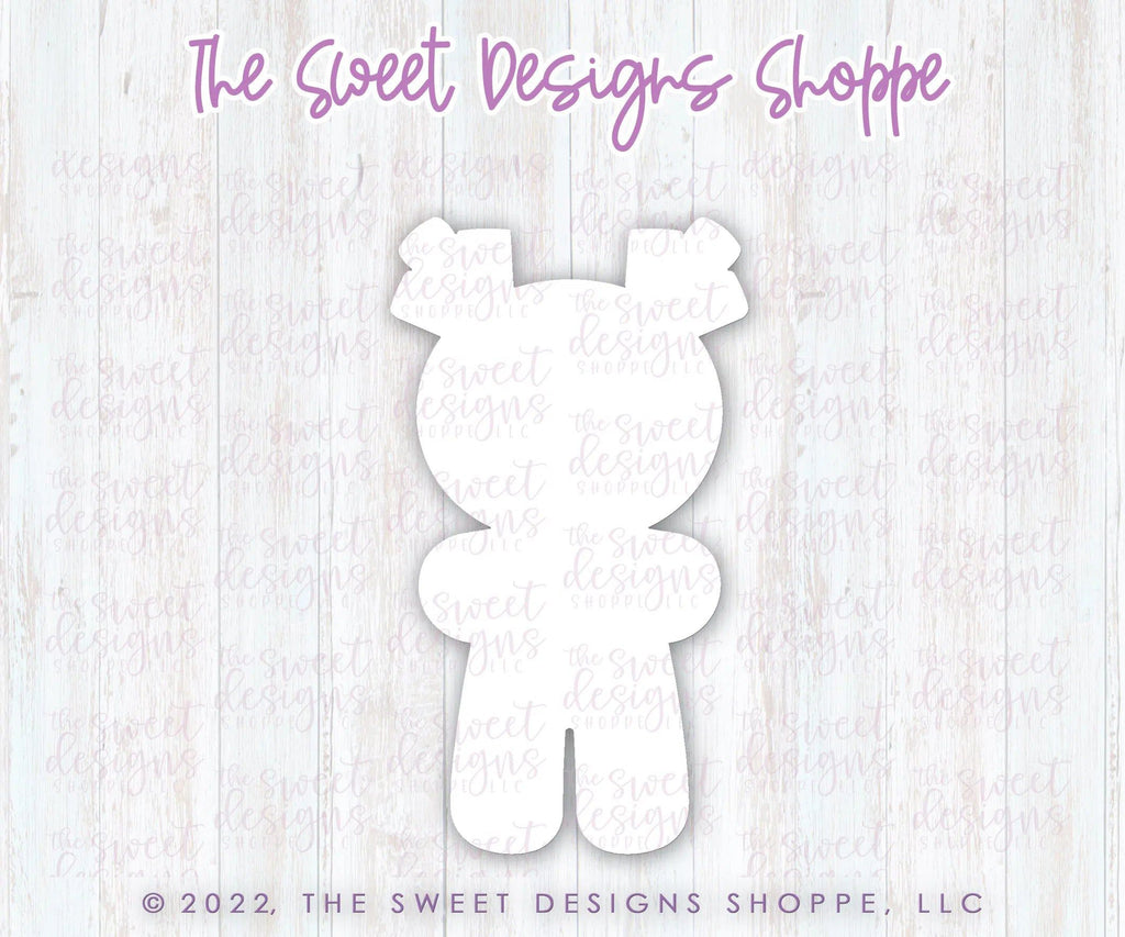 Cookie Cutters - Gingerboy with Antlers - Cookie Cutter - The Sweet Designs Shoppe - TSDS - - ALL,Christmas,Christmas / Winter,Cookie Cutter,Ginger boy,Ginger bread,gingerbread,gingerbread man,Promocode