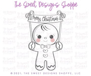 Cookie Cutters - Gingerboy with Banner - Cookie Cutter - The Sweet Designs Shoppe - TSDS - - ALL,Christmas,Christmas / Winter,Christmas Cookies,Cookie Cutter,Ginger bread,Gingerbread,home,Promocode,STL
