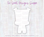 Cookie Cutters - Gingerboy with Banner - Cookie Cutter - The Sweet Designs Shoppe - TSDS - - ALL,Christmas,Christmas / Winter,Christmas Cookies,Cookie Cutter,Ginger bread,Gingerbread,home,Promocode,STL
