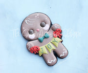 Cookie Cutters - Gingerboy with Bunting - Cookie Cutter - The Sweet Designs Shoppe - TSDS - - ALL,Christmas,Christmas / Winter,Christmas Cookies,Cookie Cutter,Ginger bread,Gingerbread,home,Promocode,STL