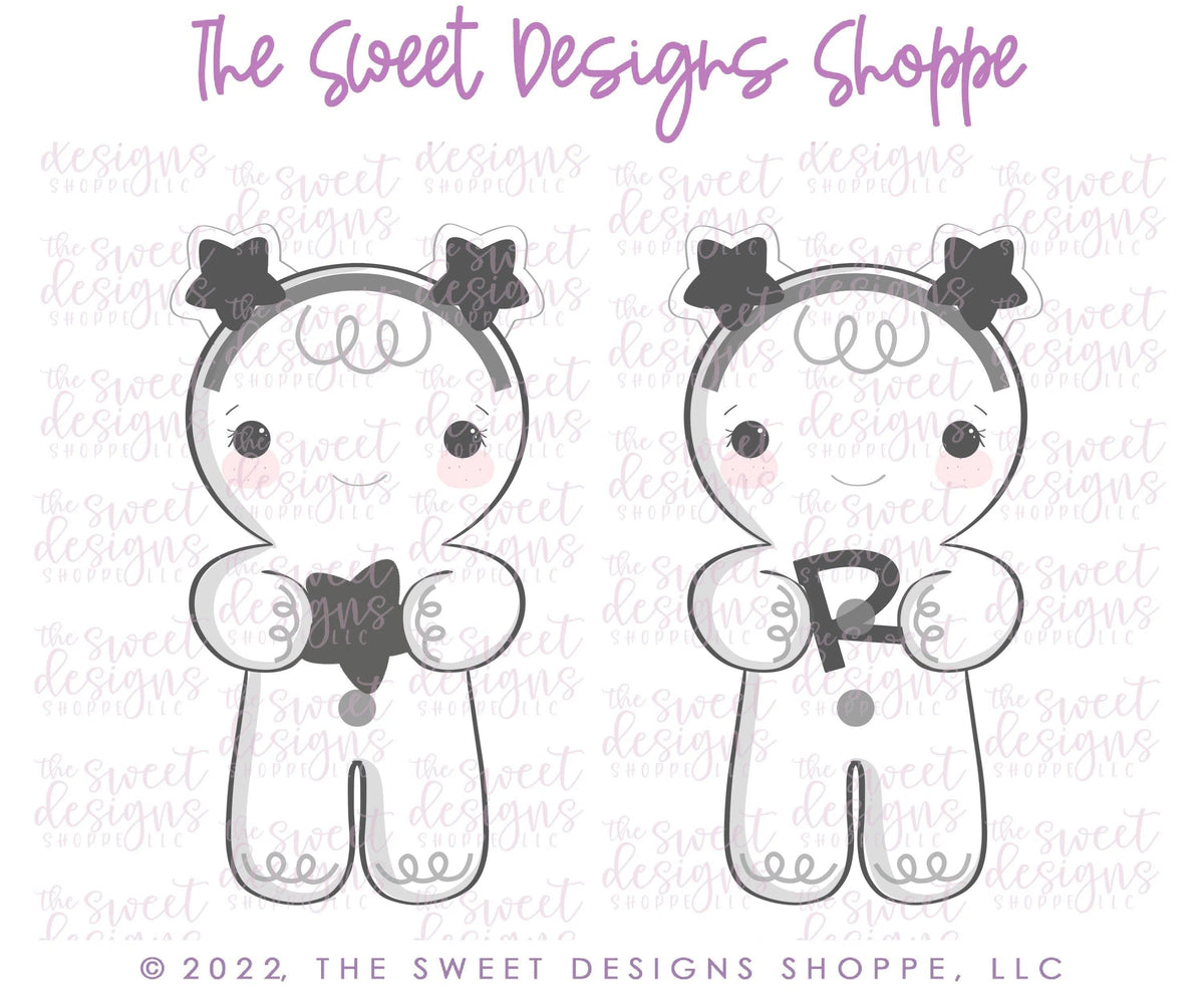 Cookie Cutters - Gingerboy with Stars- Cookie Cutter - The Sweet Designs Shoppe - TSDS - - ALL,Christmas,Christmas / Winter,Cookie Cutter,Ginger boy,Ginger bread,gingerbread,gingerbread man,Promocode,STL