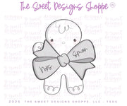 Cookie Cutters - Gingerbread Boy & Candy Cane with Bow Cookie Cutter Set - Set of 2 - Cookie Cutters - The Sweet Designs Shoppe - TSDS - - ALL,Christmas,Christmas / Winter,Cookie Cutter,Ginger boy,ginger bread,Ginger girl,Gingerboy,gingerbread,gingerbread man,Gingergirl,Plaque,Plaques,PLAQUES HANDLETTERING,Promocode,regular sets,set,STL