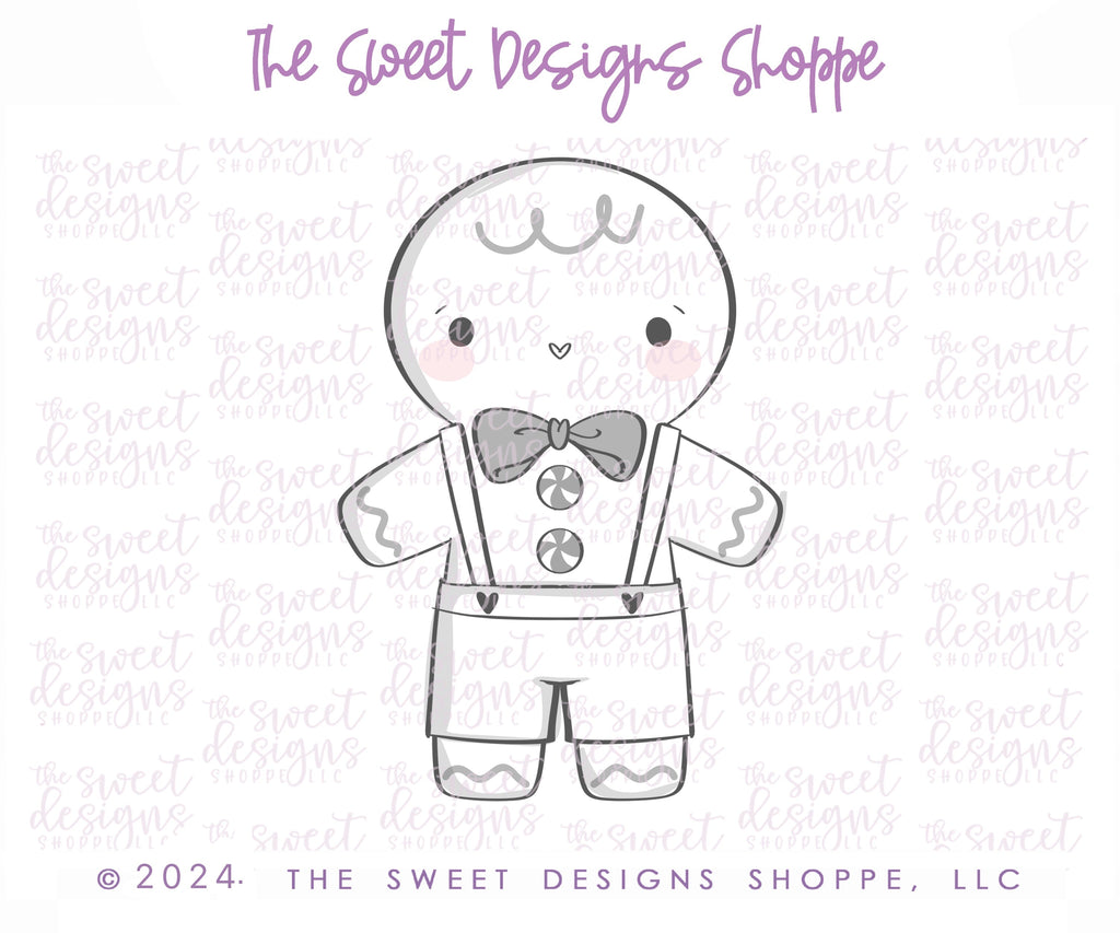 Cookie Cutters - Gingerbread Christmas Cookie Cutters Set - Set of 4 - Cookie Cutters - The Sweet Designs Shoppe - TSDS - - ALL,Christmas,Christmas / Winter,Christmas Cookies,Cookie Cutter,Ginger boy,ginger bread,Ginger girl,Gingerboy,gingerbread,gingerbread man,Gingergirl,GingerHouse,Mini Sets,Promocode,regular sets,set,STL