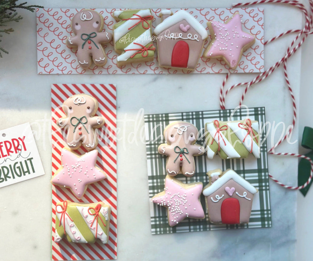 Cookie Cutters - Gingerbread Delight Mini Set - Set of 4 - Cookie Cutters - The Sweet Designs Shoppe - TSDS - - ALL,Christmas,Christmas / Winter,Cookie Cutter,Ginger boy,ginger bread,Ginger girl,Gingerboy,gingerbread,gingerbread man,Gingergirl,GingerHouse,Mini Sets,Promocode,regular sets,set,STL,Winter