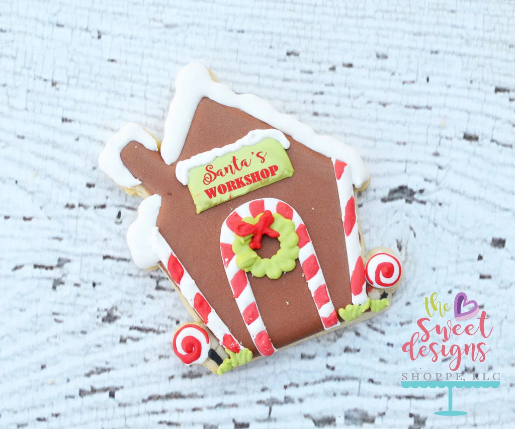 Cookie Cutters - Gingerbread House v2- Cookie Cutter - Sweet Designs Shoppe - - ALL, Candy, Christmas, Christmas / Winter, Cookie Cutter, Decoration, Food, Food & Beverages, Ginger boy, Ginger bread, Ginger girl, GingerBread, GingerHouse, House, Miscellaneous, Promocode, Winter