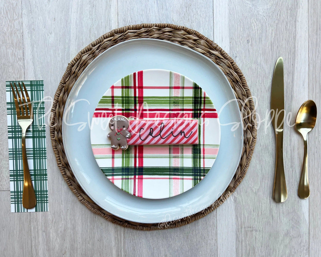 Cookie Cutters - Gingerbread Tag - Cookie Cutter - The Sweet Designs Shoppe - TSDS - - ALL,Christmas,Christmas / Winter,Cookie Cutter,Ginger boy,ginger bread,Ginger girl,gingerbread,gingerbread man,Plaque,Plaques,PLAQUES HANDLETTERING,Promocode,STL,Winter