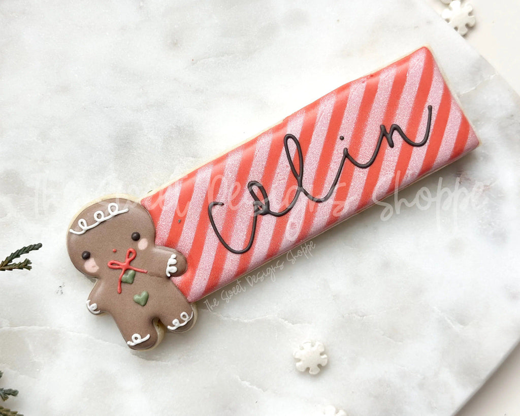 Cookie Cutters - Gingerbread Tag - Cookie Cutter - The Sweet Designs Shoppe - TSDS - - ALL,Christmas,Christmas / Winter,Cookie Cutter,Ginger boy,ginger bread,Ginger girl,gingerbread,gingerbread man,Plaque,Plaques,PLAQUES HANDLETTERING,Promocode,STL,Winter