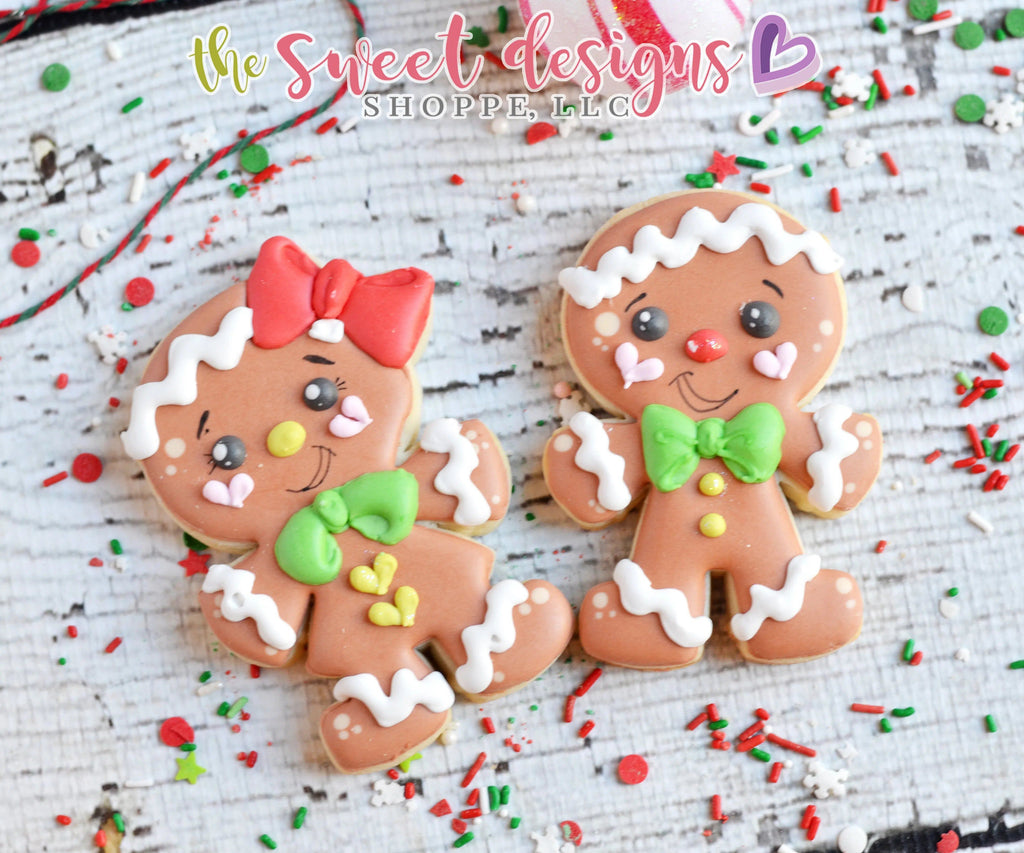 Cookie Cutters - Gingergirl - Cookie Cutter - The Sweet Designs Shoppe - - ALL, Christmas, Christmas / Winter, Cookie Cutter, Food, Food & Beverages, Ginger boy, ginger bread, Ginger girl, gingerbread, gingerbread man, Promocode, Snow, Winter