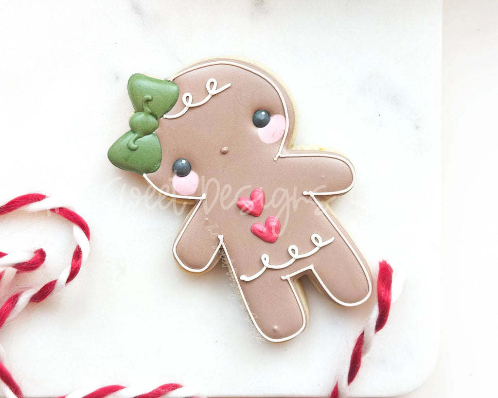 Cookie Cutters - Gingergirl Modern - Cookie Cutter - The Sweet Designs Shoppe - - ALL, Christmas, Christmas / Winter, Christmas Cookies, Cookie Cutter, Ginger bread, Gingerboy, Gingerbread, modern, Promocode