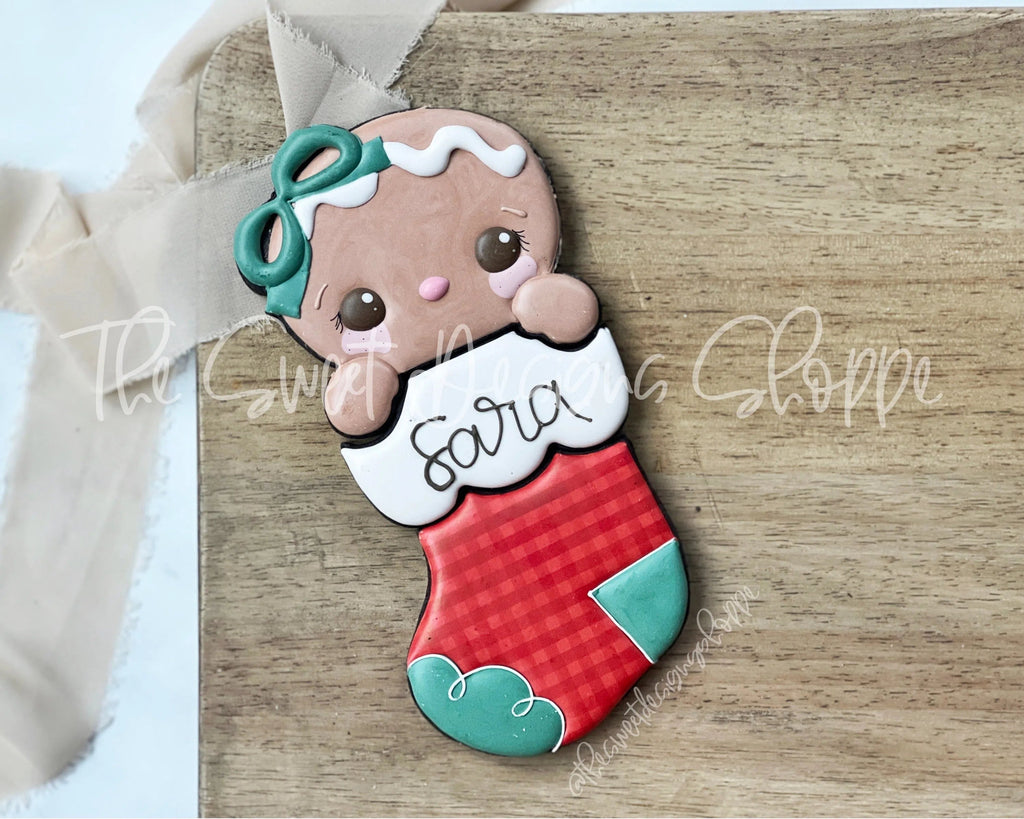 Cookie Cutters - Gingergirl Three Piece Stocking Set - Set of 3 - Cookie Cutters - Sweet Designs Shoppe - - ALL, Christmas, Christmas / Winter, Christmas Cookies, Cookie Cutter, Ginger bread, Gingerbread, Promocode, regular sets, Set, sets