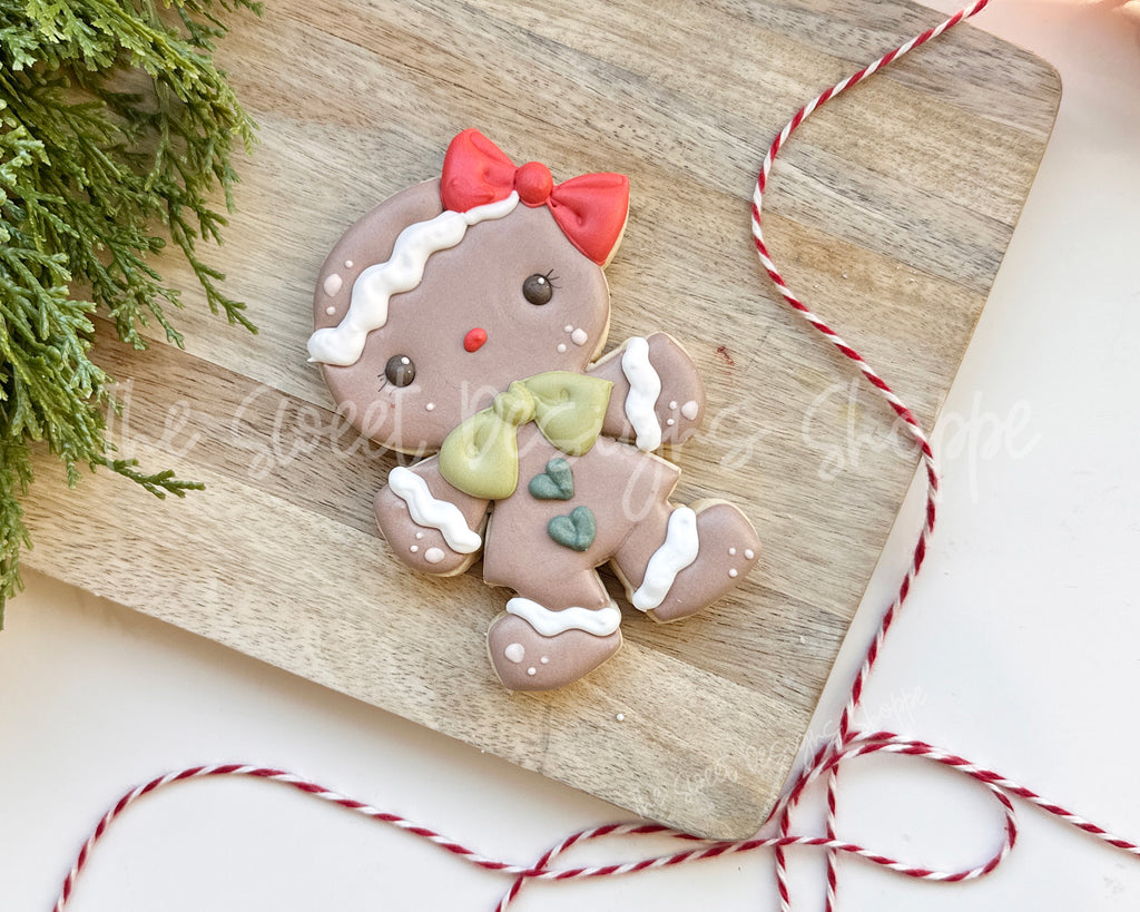 Cookie Cutters - Gingergirl V2 - Cookie Cutter - The Sweet Designs Shoppe - TSDS - - ALL,Christmas,Christmas / Winter,Cookie Cutter,Food,Food & Beverages,Ginger boy,ginger bread,Ginger girl,gingerbread,gingerbread man,Promocode,Snow,Winter