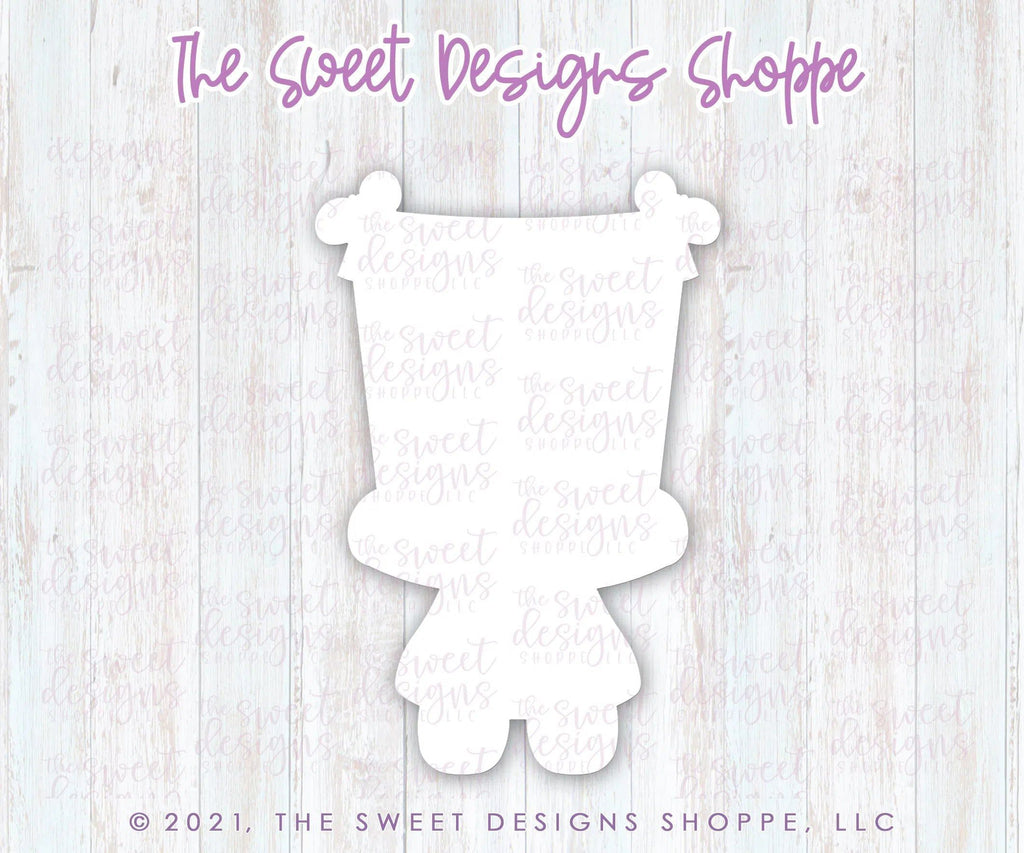 Cookie Cutters - Gingergirl with Banner - Cookie Cutter - The Sweet Designs Shoppe - TSDS - - ALL,Christmas,Christmas / Winter,Christmas Cookies,Cookie Cutter,ginger bread,Gingerbread,home,Promocode