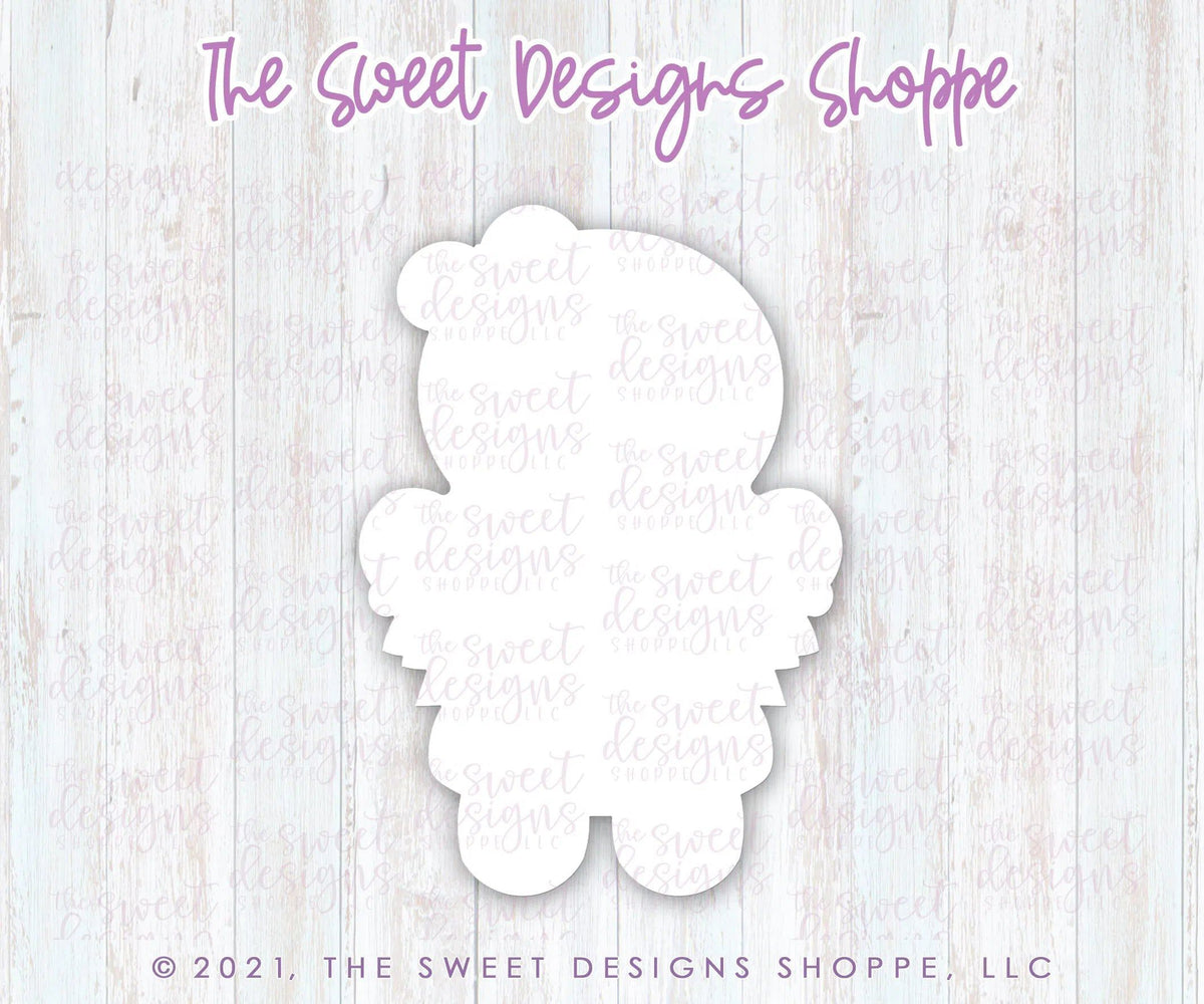 Cookie Cutters - GingerGirl with Bunting - Cookie Cutter - The Sweet Designs Shoppe - TSDS - - ALL,Christmas,Christmas / Winter,Christmas Cookies,Cookie Cutter,ginger bread,Gingerbread,home,Promocode,STL