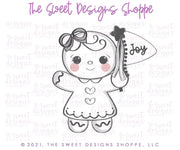 Cookie Cutters - Gingergirl with Flag - Cookie Cutter - The Sweet Designs Shoppe - TSDS - - ALL,Christmas,Christmas / Winter,Christmas Cookies,Cookie Cutter,ginger bread,Gingerbread,home,Promocode,STL