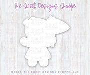 Cookie Cutters - Gingergirl with Flag - Cookie Cutter - The Sweet Designs Shoppe - TSDS - - ALL,Christmas,Christmas / Winter,Christmas Cookies,Cookie Cutter,ginger bread,Gingerbread,home,Promocode,STL