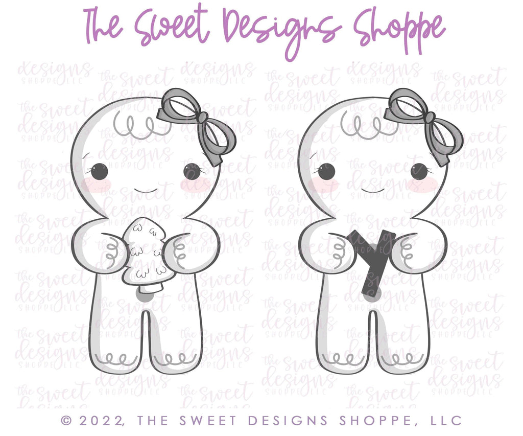Cookie Cutters - Gingergirl with Simple Bow - Cookie Cutter - The Sweet Designs Shoppe - TSDS - - ALL,Christmas,Christmas / Winter,Christmas Cookies,Cookie Cutter,ginger bread,Ginger girl,Gingerbread,home,Promocode