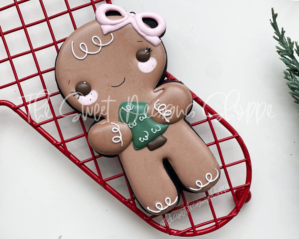 Cookie Cutters - Gingergirl with Simple Bow - Cookie Cutter - The Sweet Designs Shoppe - TSDS - - ALL,Christmas,Christmas / Winter,Christmas Cookies,Cookie Cutter,ginger bread,Ginger girl,Gingerbread,home,Promocode