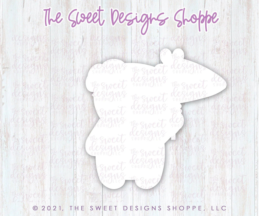 Cookie Cutters - Girl Bear with Flag - Cookie Cutter - Sweet Designs Shoppe - - ALL, Animal, Animals, Animals and Insects, Cookie Cutter, Easter, Easter / Spring, Promocode, valentine, valentines