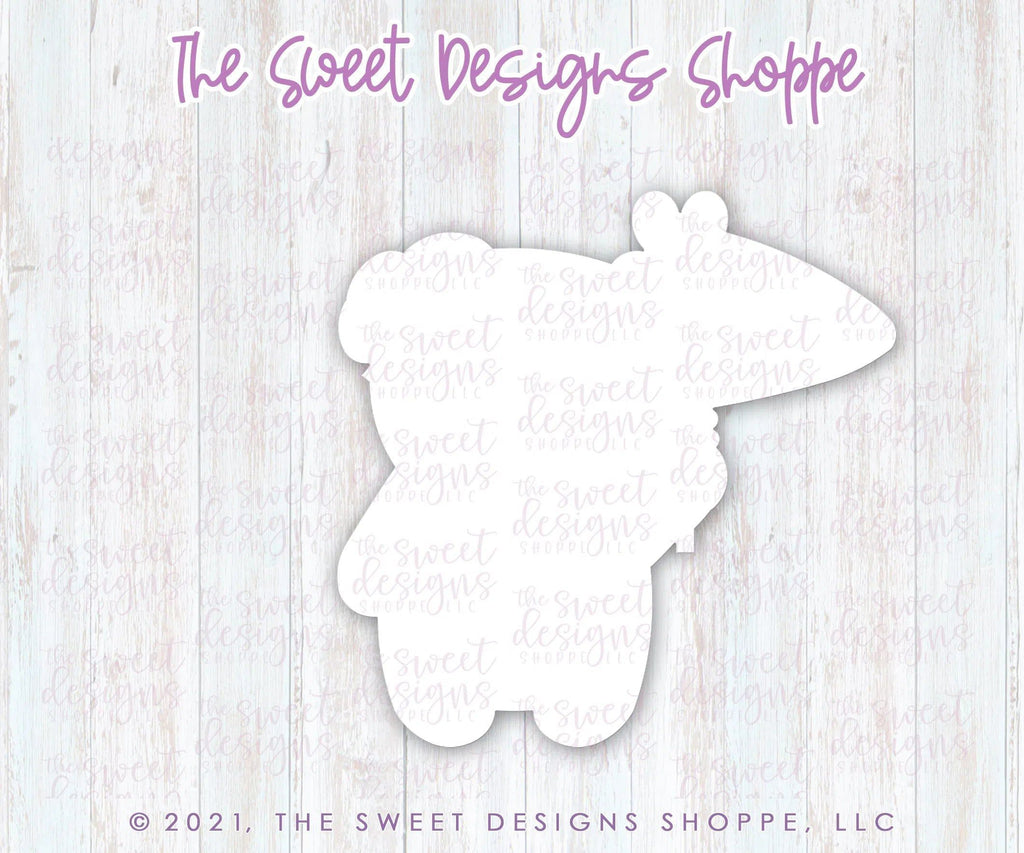 Cookie Cutters - Girl Bear with Flag - Cookie Cutter - The Sweet Designs Shoppe - - ALL, Animal, Animals, Animals and Insects, Cookie Cutter, Easter, Easter / Spring, Promocode, valentine, valentines