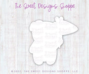Cookie Cutters - Girl Bear with Flag - Cookie Cutter - The Sweet Designs Shoppe - TSDS - - ALL,Animal,Animals,Animals and Insects,Cookie Cutter,Easter,Easter / Spring,Promocode,STL,valentine,valentines