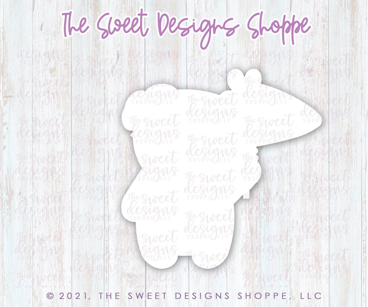 Cookie Cutters - Girl Bear with Flag - Cookie Cutter - The Sweet Designs Shoppe - TSDS - - ALL,Animal,Animals,Animals and Insects,Cookie Cutter,Easter,Easter / Spring,Promocode,STL,valentine,valentines