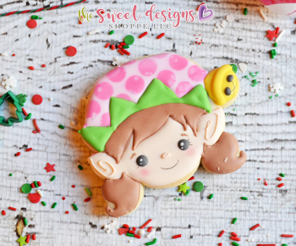 Cookie Cutters - Girl Elf Face - Cutter - Sweet Designs Shoppe - - ALL, Christmas, Christmas / Winter, Cookie Cutter, Elf, Promocode, Winter