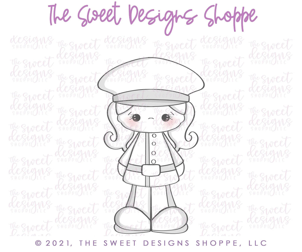 Cookie Cutters - Girl Marine - Cookie Cutter - The Sweet Designs Shoppe - - 4th, 4th July, 4th of July, ALL, Cookie Cutter, hero, Heroes, kids, Kids / Fantasy, Memorial, patriot, patriotic, Police, Promocode, Soldier, USA, Veteran, Veterans