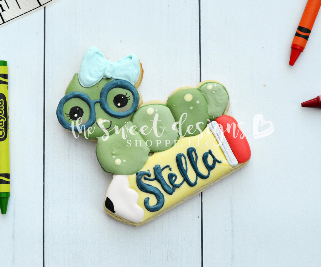 Cookie Cutters - Girl Worm Plaque V2 - Cookie Cutter - The Sweet Designs Shoppe - - ALL, art, back to school, Cookie Cutter, Grad, graduations, kids, Kids / Fantasy, Promocode, School, School / Graduation, transportation