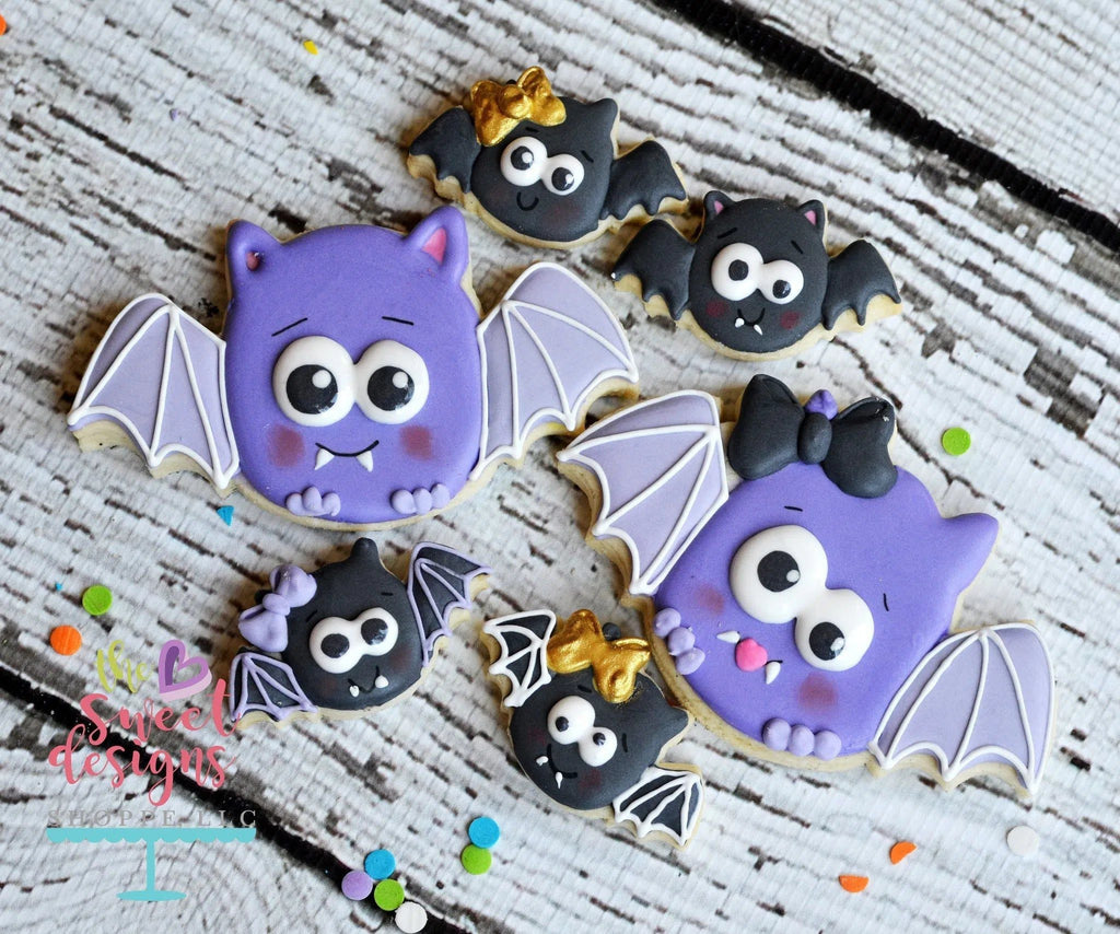 Cookie Cutters - Girly Bat V2 - Cookie Cutter - The Sweet Designs Shoppe - - ALL, Animal, Animals, Cookie Cutter, Customize, Fall / Halloween, halloween, monster, Promocode, trick or treat, zombie, Zombies, Zombies and Monsters