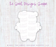 Cookie Cutters - Girly Bear with Bunting - Cookie Cutter - The Sweet Designs Shoppe - TSDS - - ALL,Animal,Animals,Animals and Insects,Cookie Cutter,Easter,Easter / Spring,Promocode,STL,valentine,valentines