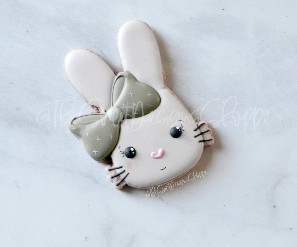 Cookie Cutters - Girly Bunny Face 2020 - Cookie Cutter - Sweet Designs Shoppe - - ALL, Animal, Animals, Animals and Insects, Cookie Cutter, easter, Easter / Spring, Promocode