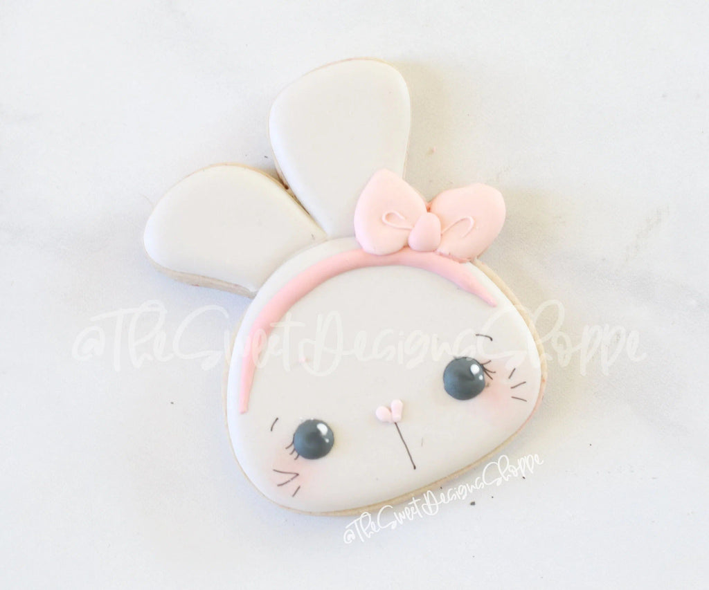 Cookie Cutters - Girly Bunny Face - Cookie Cutter - The Sweet Designs Shoppe - TSDS - - ALL,Animal,Animals,Animals and Insects,Cookie Cutter,easter,Easter / Spring,Promocode