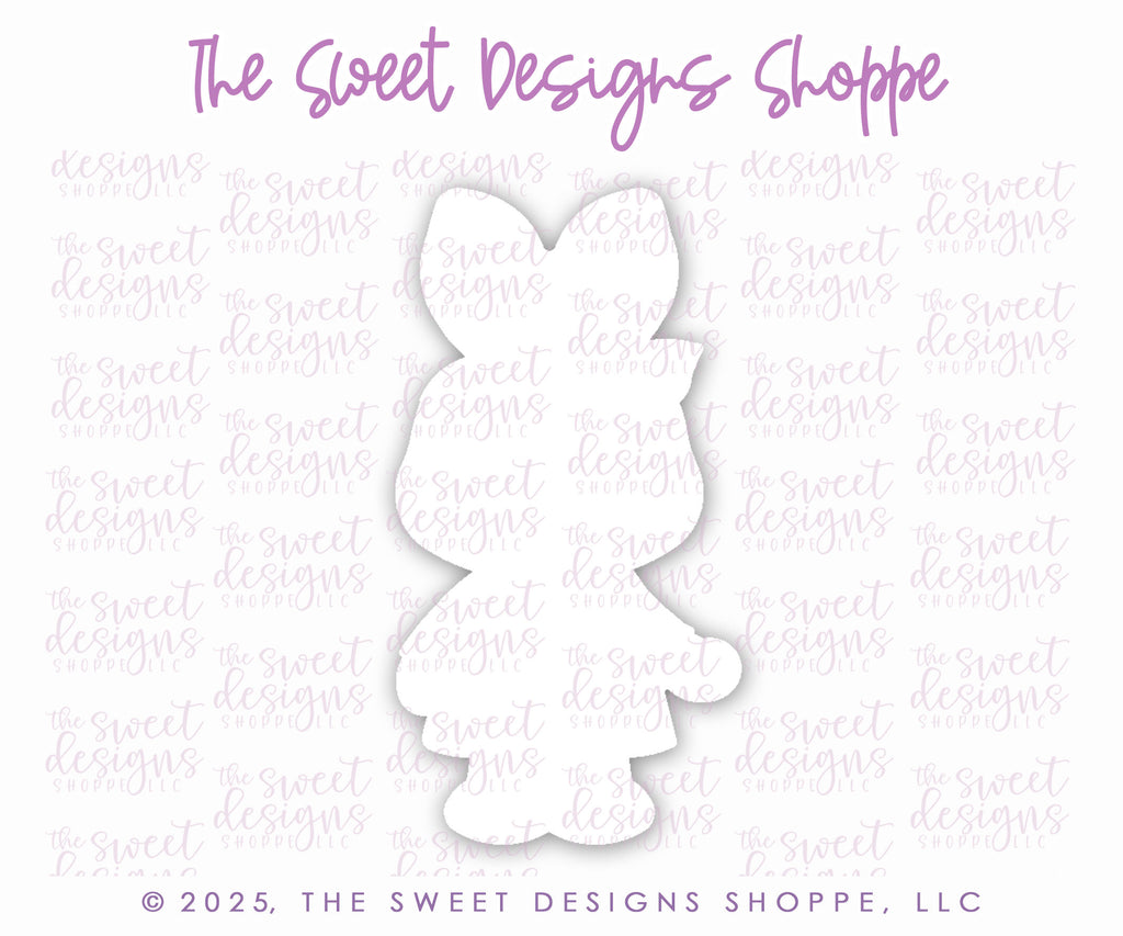 Cookie Cutters - Girly Bunny Holding Balloon & Carrot Balloon Cookie Cutter Set - Set of 2 - Cookie Cutters - The Sweet Designs Shoppe - TSDS - - ALL,Animal,Animals,Cookie Cutter,Coquette,Easter,Easter / Spring,Plaque,Plaques,PLAQUES HANDLETTERING,Promocode,regular sets,set,STL