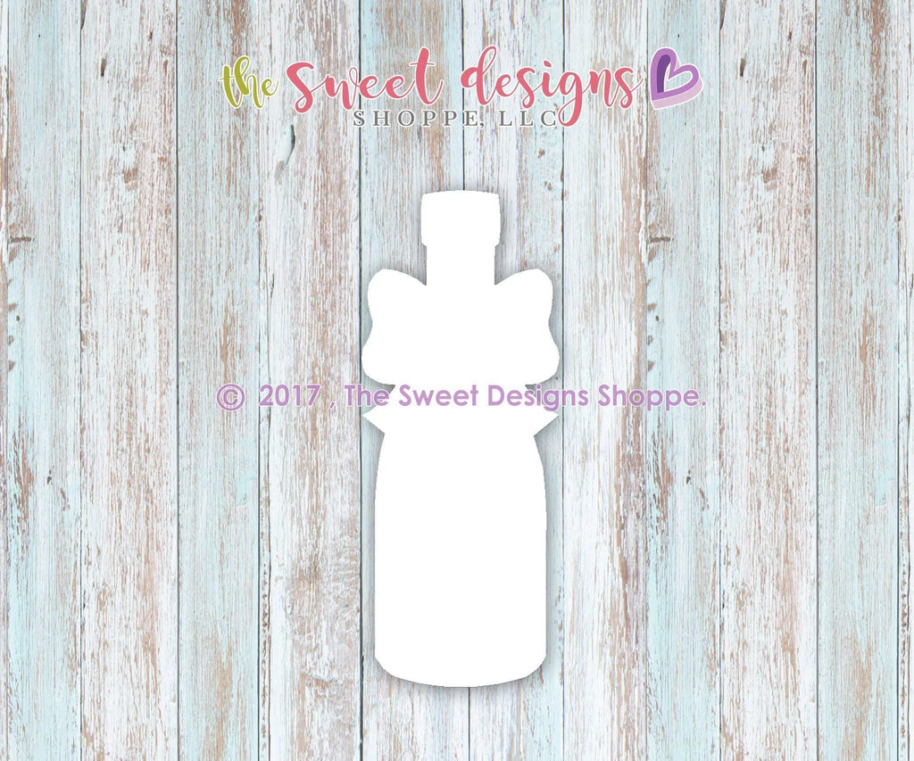 Cookie Cutters - Girly Champagne Bottle v2- Cookie Cutter - The Sweet Designs Shoppe - - ALL, anniversary, Birthday, celebration, Cookie Cutter, Food, Food & Beverages, Promocode, valenteine, valentine, Valentine's, Wedding, wine