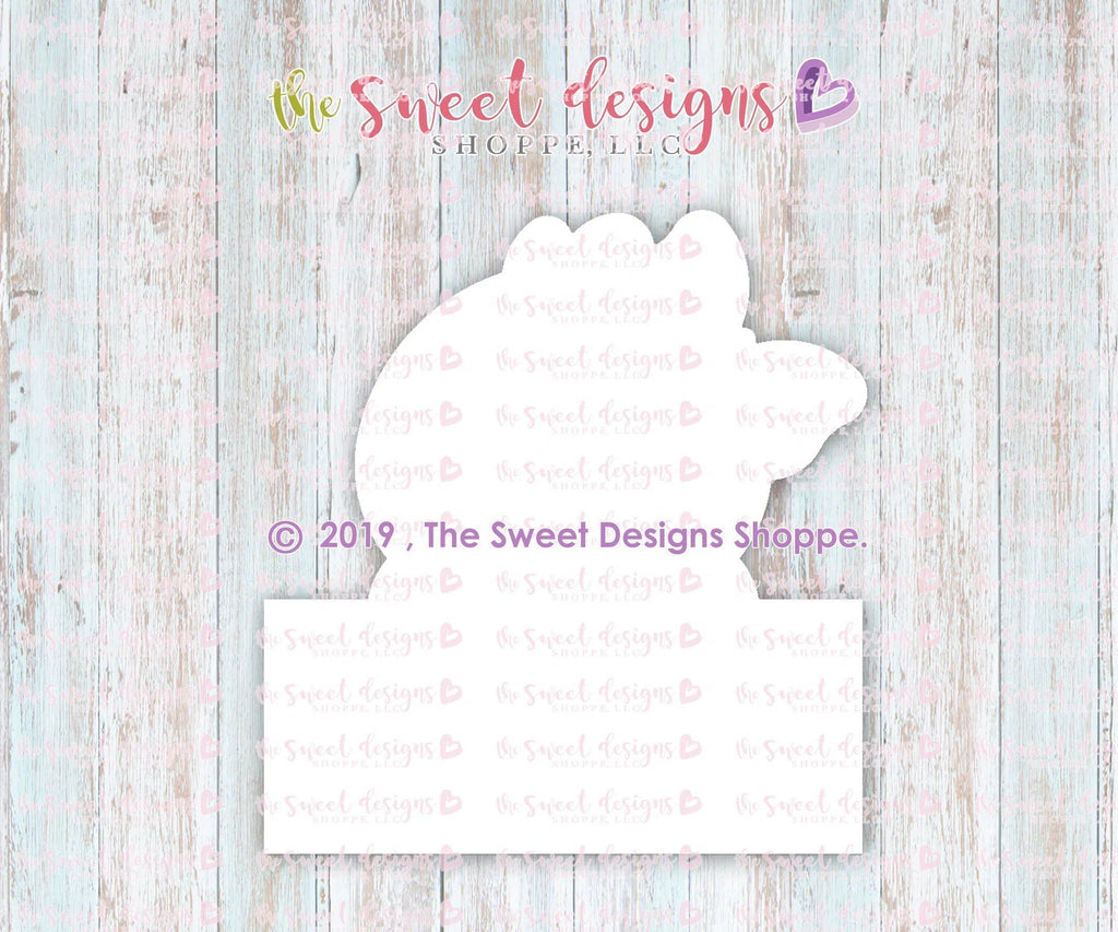 Cookie Cutters - Girly Chick Plaque - Cookie Cutter - The Sweet Designs Shoppe - - ALL, Animal, Cookie Cutter, Customize, Easter, Easter / Spring, easter collection 2019, Plaque, Promocode