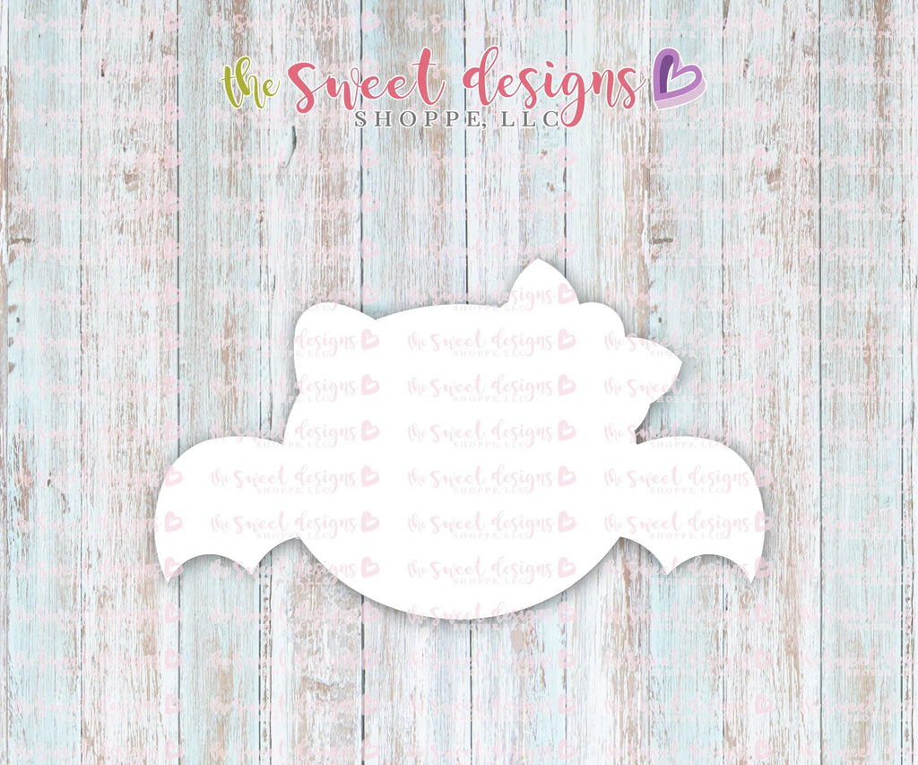 Cookie Cutters - Girly Chubby Bat V2 - Cookie Cutter - Sweet Designs Shoppe - - ALL, Animal, Animals, Bat, Cookie Cutter, Customize, Fall / Halloween, halloween, Promocode