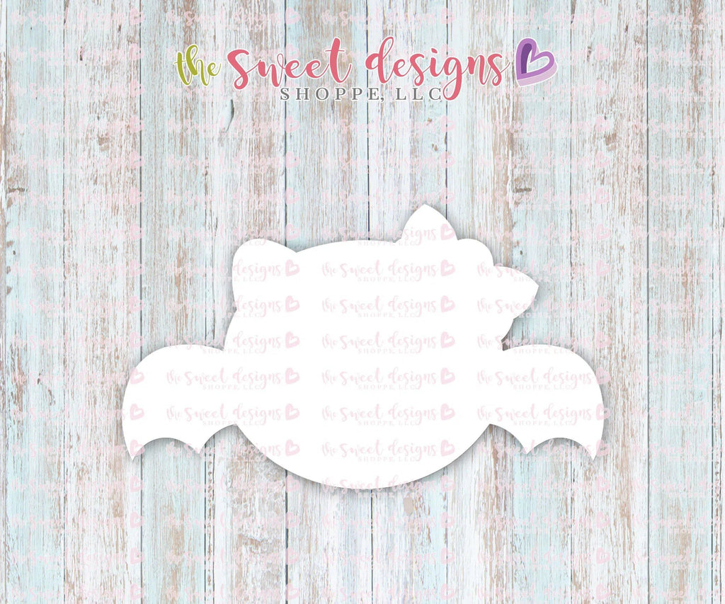 Cookie Cutters - Girly Chubby Bat V2 - Cookie Cutter - The Sweet Designs Shoppe - - ALL, Animal, Animals, Bat, Cookie Cutter, Customize, Fall / Halloween, halloween, Promocode