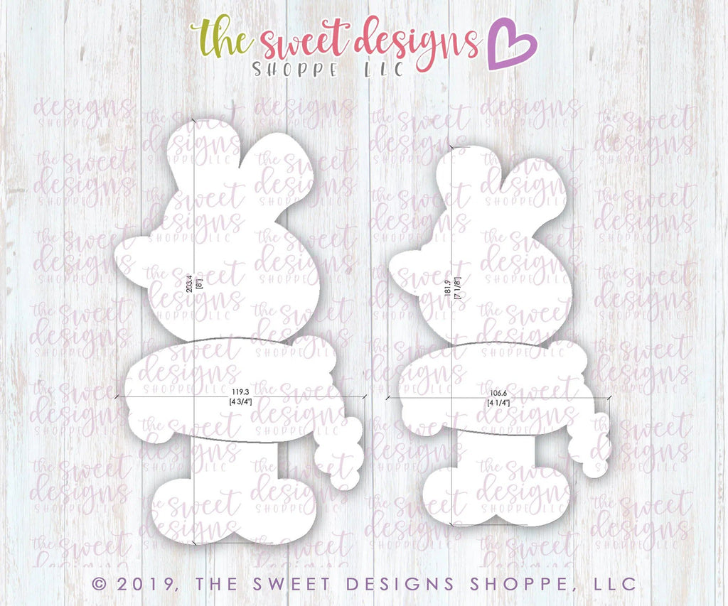 Cookie Cutters - Girly Easter Bunny Set - Cookie Cutters - The Sweet Designs Shoppe - TSDS - - ALL,Animal,Animals,Animals and Insects,Cookie Cutter,Easter,Easter / Spring,Promocode,regular sets,set,sets