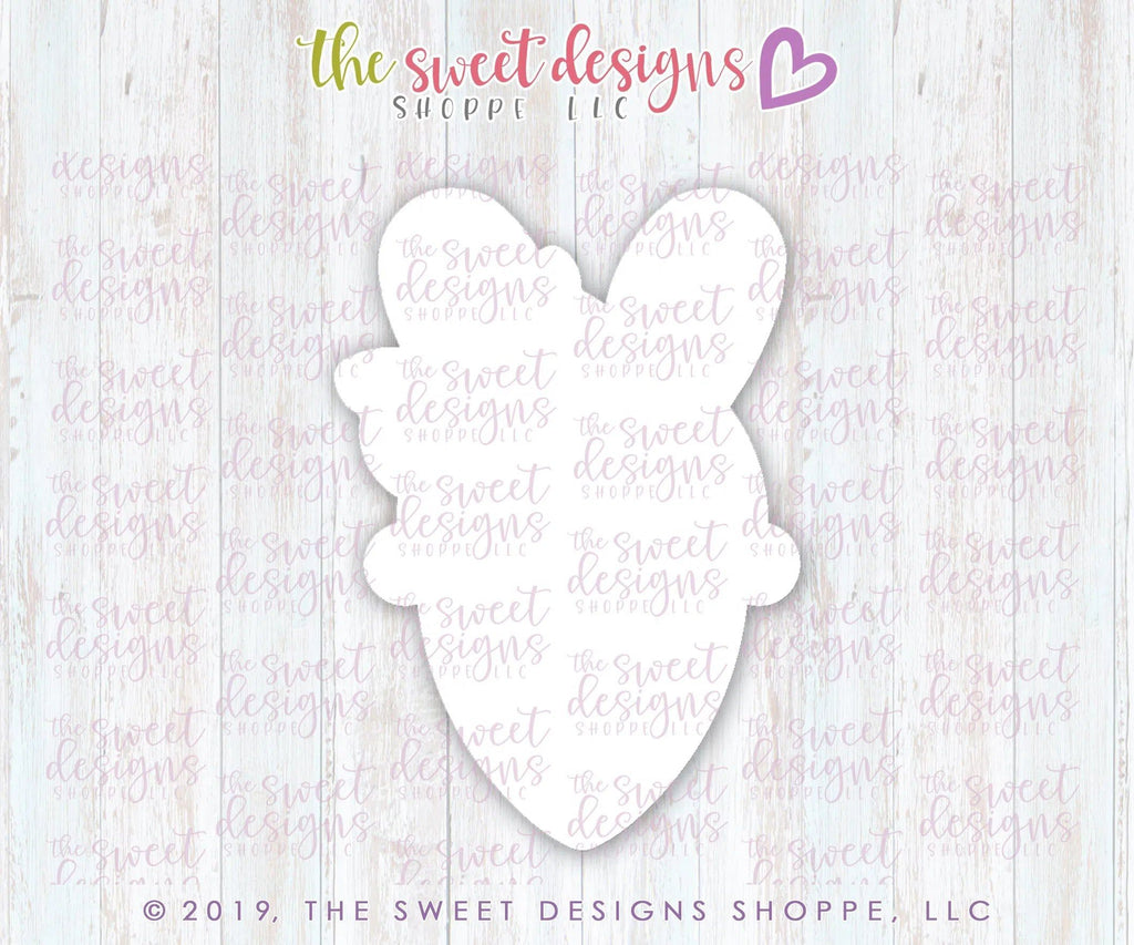 Cookie Cutters - Girly Ice Cream Bunny - Cookie Cutter - The Sweet Designs Shoppe - - ALL, Animal, Animals, Animals and Insects, cone, Cookie Cutter, easter, Easter / Spring, Food, Food and Beverage, Food beverages, icecream, Promocode, summer, Sweet, Sweets, valentine, valentines