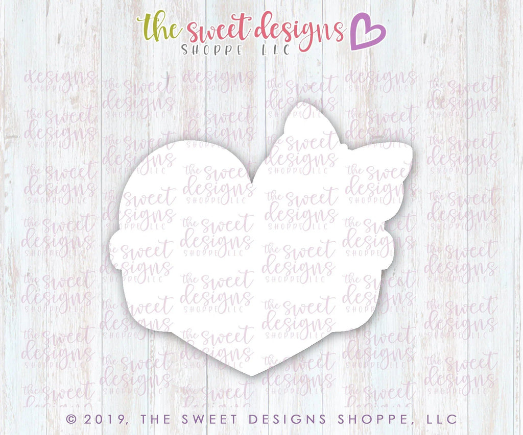 Cookie Cutters - Girly Nerdy Heart - Cookie Cutter - The Sweet Designs Shoppe - TSDS - - ALL,Cookie Cutter,Nerdy,Promocode,Valentine,Valentines